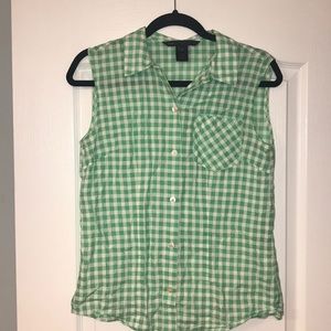 Marc by Marc Jacobs Checkered Button-down Tank